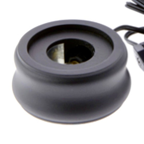 Round Light Base: Black
